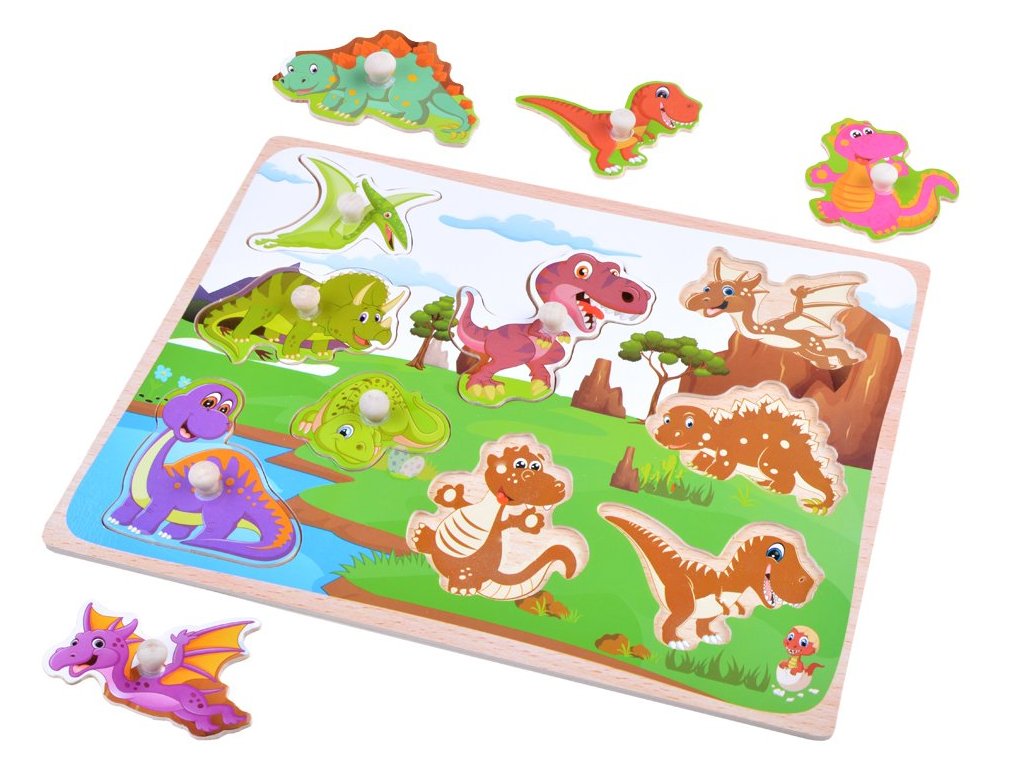 dřevěné puzzle dinosauři (1)