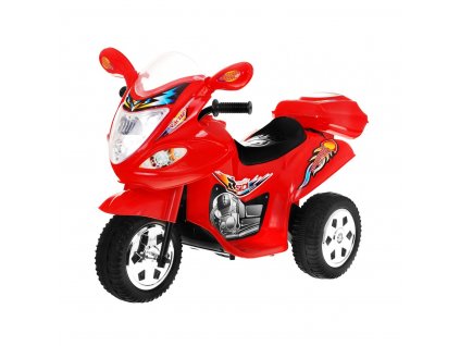 Dětská elektrická motorka skútr červený (1)