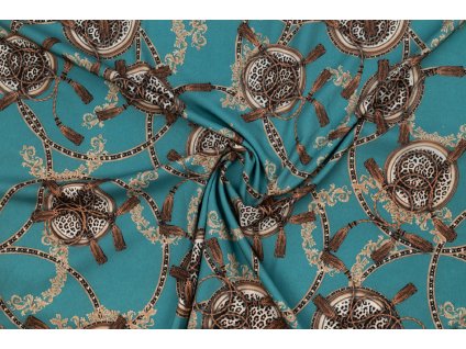 umele hedvabi silky orientalni vzor na nefritu