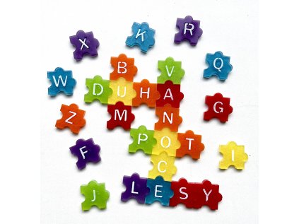 Puzzle s písmeny abecedy 1