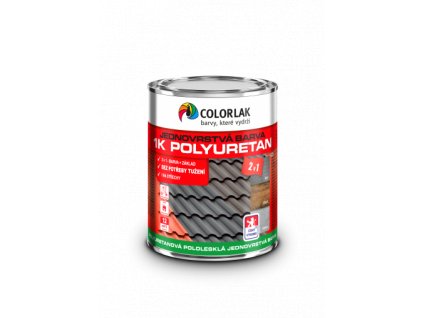 1K POLYURETAN barvaU2210 ral6005 zelená 0,6 L - polyuretanová jednovrstvá jednosložková pololesklá barva