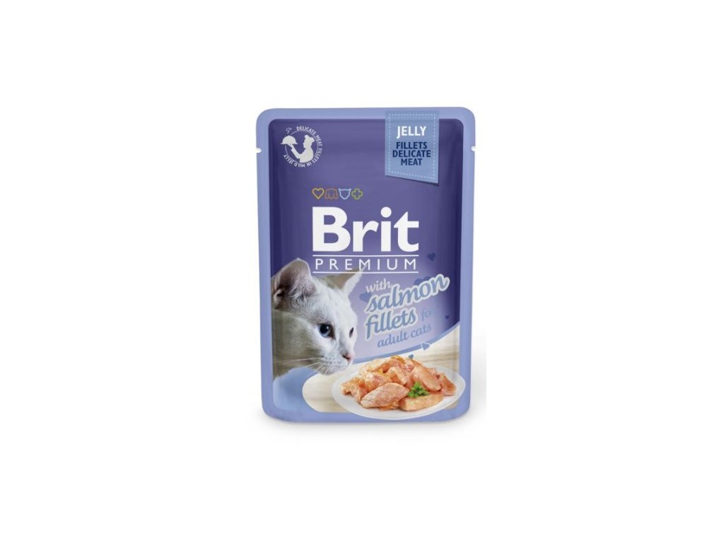 Brit Premium Cat Delicate Fillets in Jelly with Salmon 85g