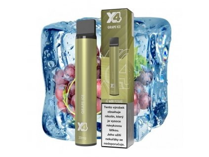 X4 Bar - 20mg - Grape ICE (Chladivé hroznové  víno)