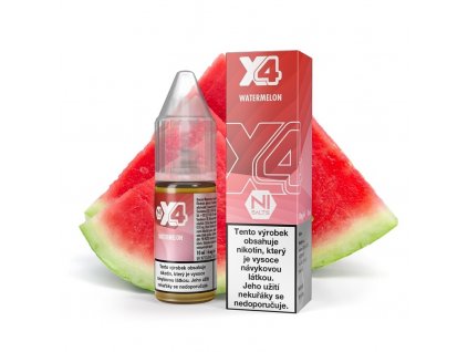 X4 Bar Juice Salt - E-liquid - Watermelon (Vodní meloun) - 20mg, produktový obrázek.