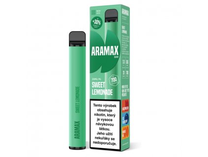 Aramax Bar 700 - Sweet Lemonade - 20mg, produktový obrázek.