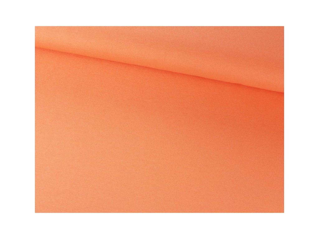 Jednobarevná dekorační látka šíře 140 cm oranžová