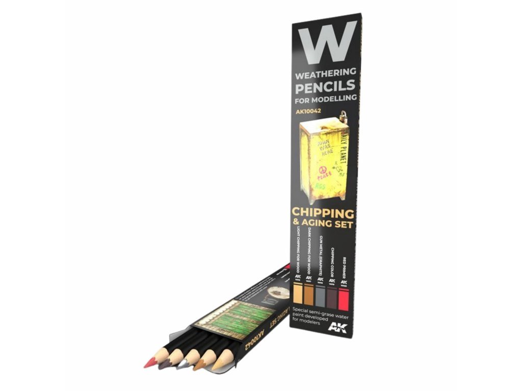Súprava akvarelových ceruziek Chipping color AK10042 (5 colors)