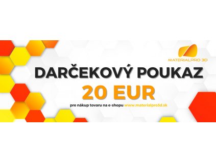 Darčekový poukaz pre nákup v hodnote 20 EUR