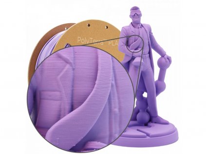 PLA PolyTerra filament fialový Lavender 2,85mm