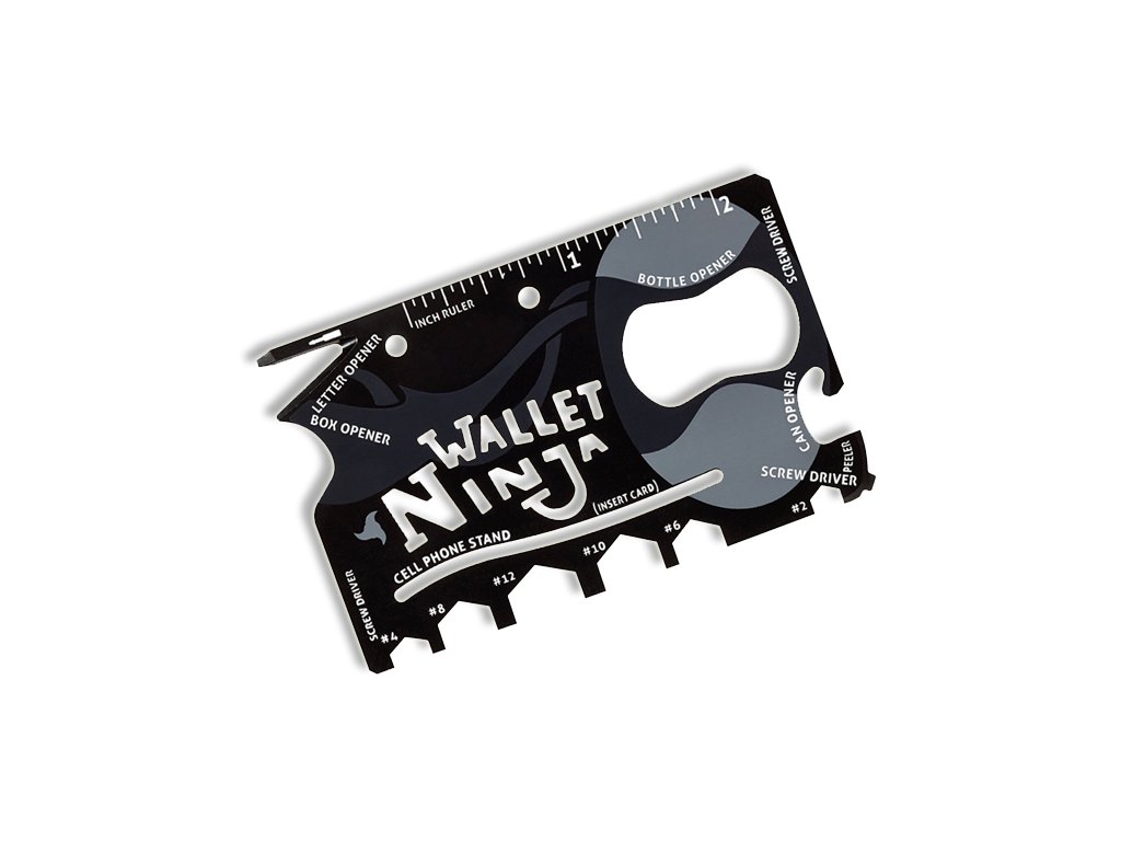 wallet ninja 18v1 multifunkcni karta do kazde penezenky