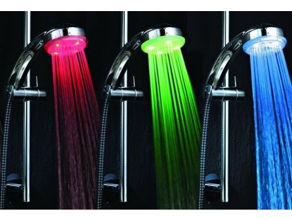 LED sprchová hlavice měnící barvy do sprchy