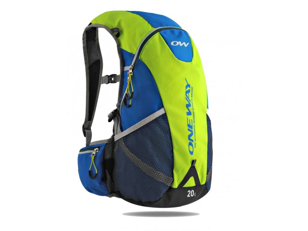 one way trail hydro backpack 20 l yellow blue