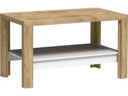 Konferenční stolek LABRO dub ribbeck/bílá lesk