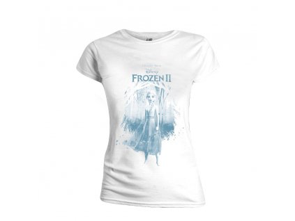 Dámské tričko Frozen II - Find the Way - bílé (Velikost XS)