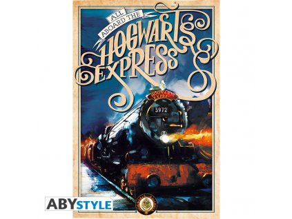 HARRY POTTER - Poster « Poudlard Express retro» (91.5x61)