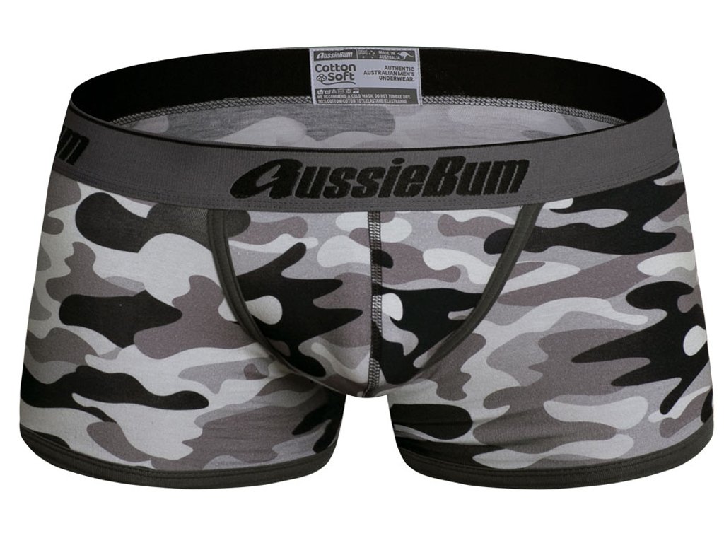 Boxerky AussieBum CottonSoft Camo Black Hipster5