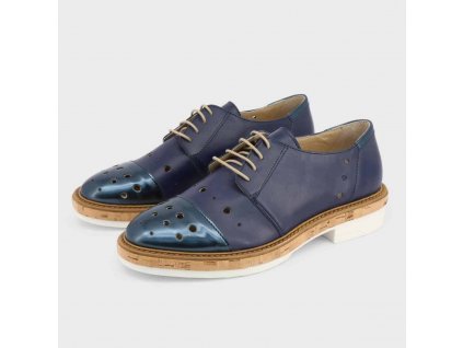 Šněrované boty Made in Italia LETIZIA_BLU Modrá