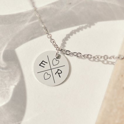 Dámský personalizovaný řetízkový náramek medailonek midorini, vlastní text na přání