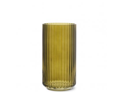 Skleněná váza Lyngby Olive 20 cm