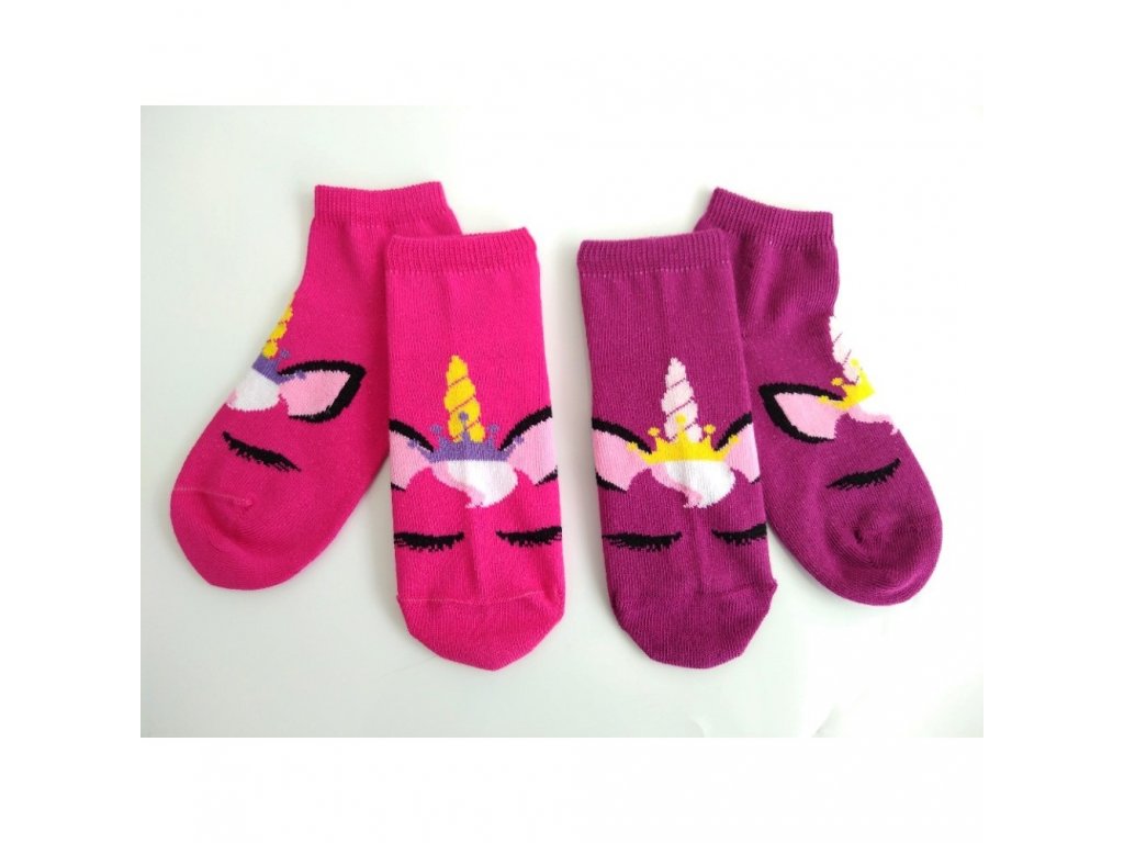 Dětské nízké ponožky bavlna TREPON - Jednorožec