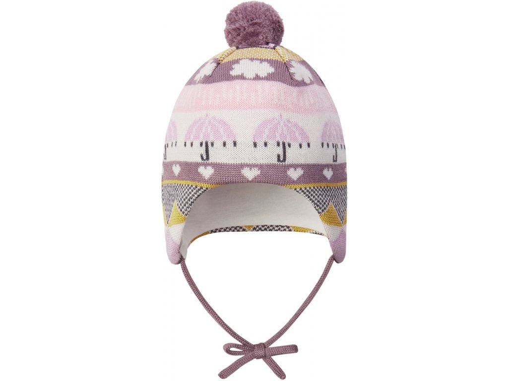 Dětská zimní čepice Reima Moomin Yngst - Lavender Grey