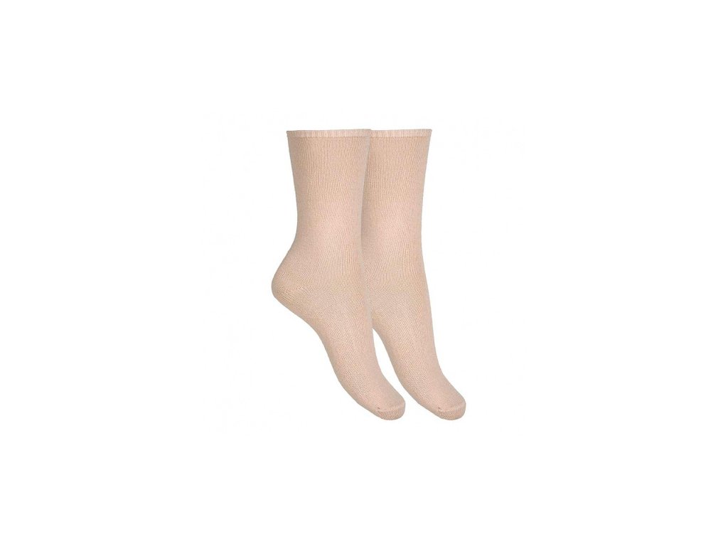 Dámské ponožky Condor s merinem a akrylem - růžové
