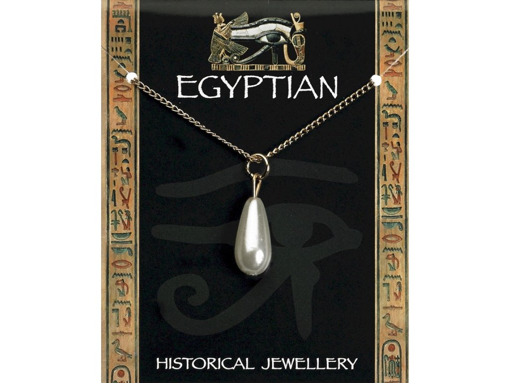 2670 1 egyptsky perlovy privesok s retiazkou