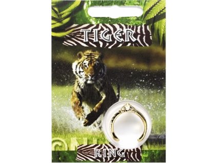 1317 pozlateny prsten tiger