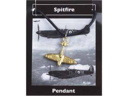 1809 pozlateny privesok supermarine spitfire