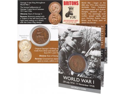 1998 balicek mince z i svetovej vojny pol penny krala juraja v