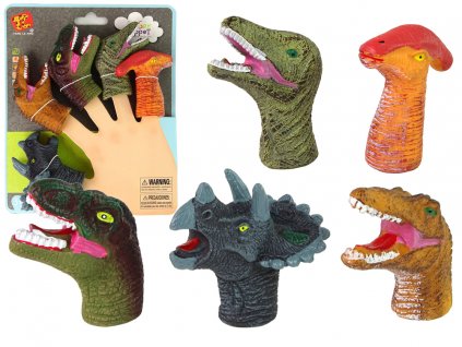 199965 barevne prstove loutky dinosauri