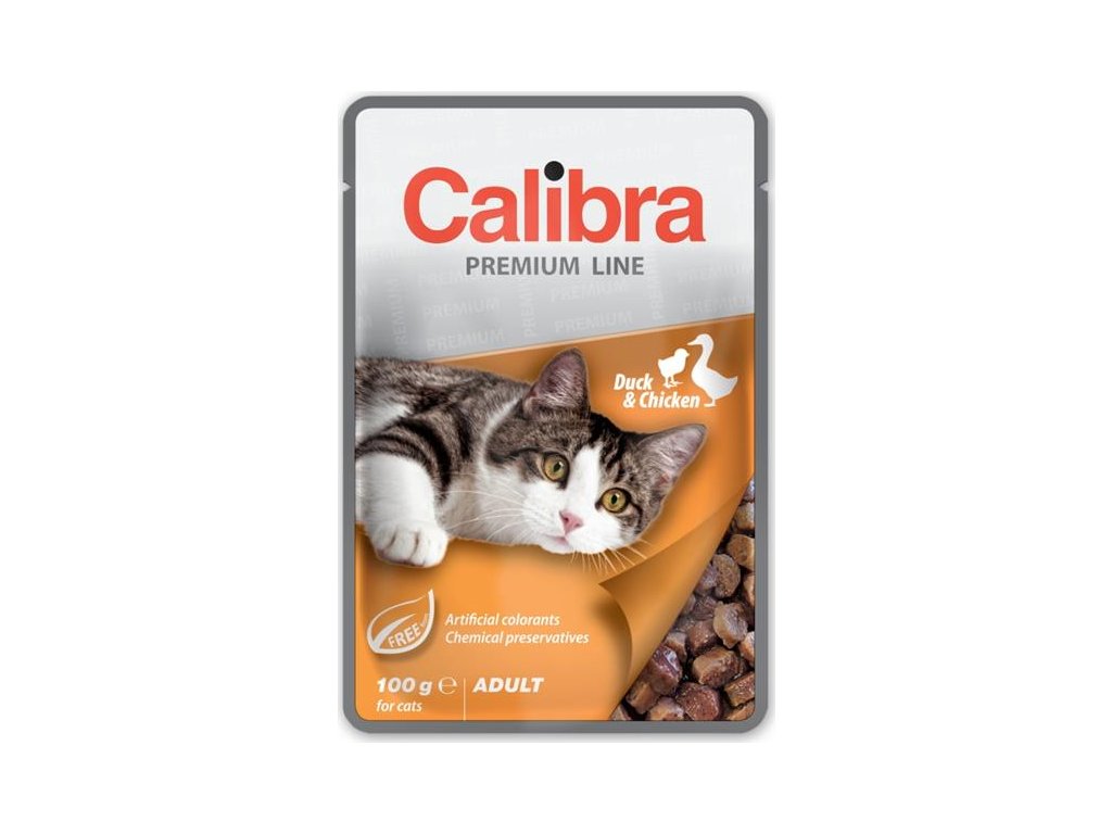 Calibra Cat kaps. Premium Adult Duck & Chicken 100 g