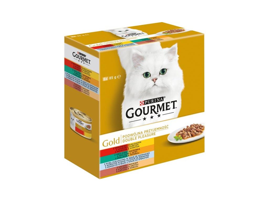 Gourmet Gold cat konz.-gril.k. Mix Multipack 7 + 1 ks zd. x 85 g
