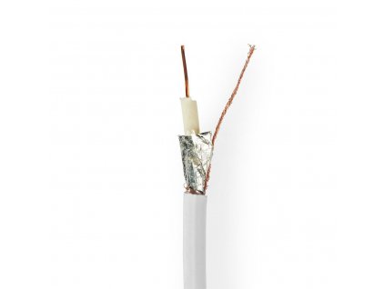 Nedis koaxiální kabel RG6T, 6.8 mm, 50 m, bílá (CSBG4010WT500)