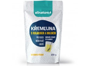 Allnature Křemelina s kolagenem a inulinem - příchuť citrón 100 g