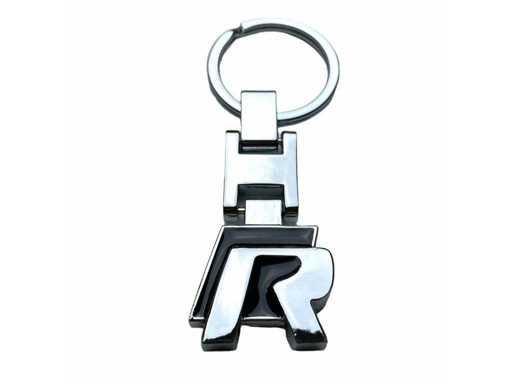 VW R klíčenka Volkswagen černá