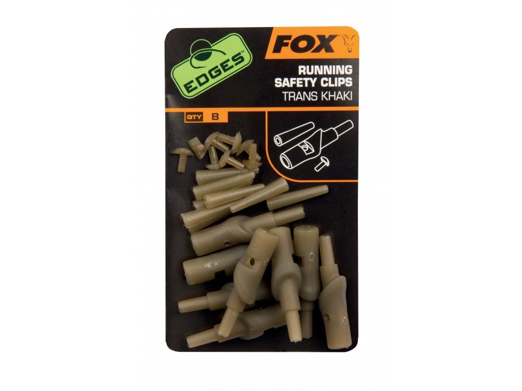 28145 fox edges running safety clip trans khaki