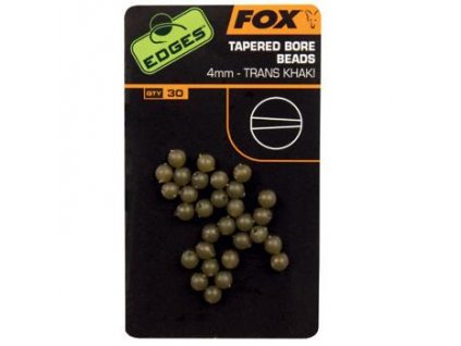 28097 fox edges tapered bore beads 4mm