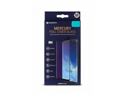 Ochranné tvrzené sklo na iPhone 7 PLUS / 8 PLUS - Mercury, Full Glass Black