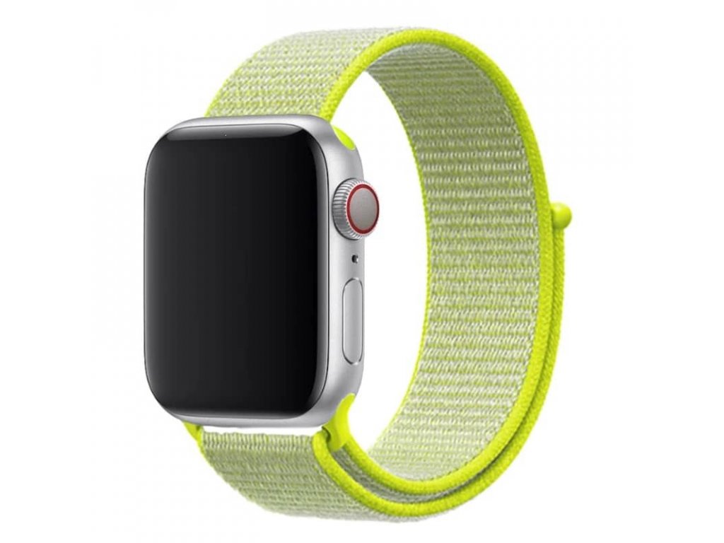 Nylonový řemínek na Apple Watch limetkově zelený