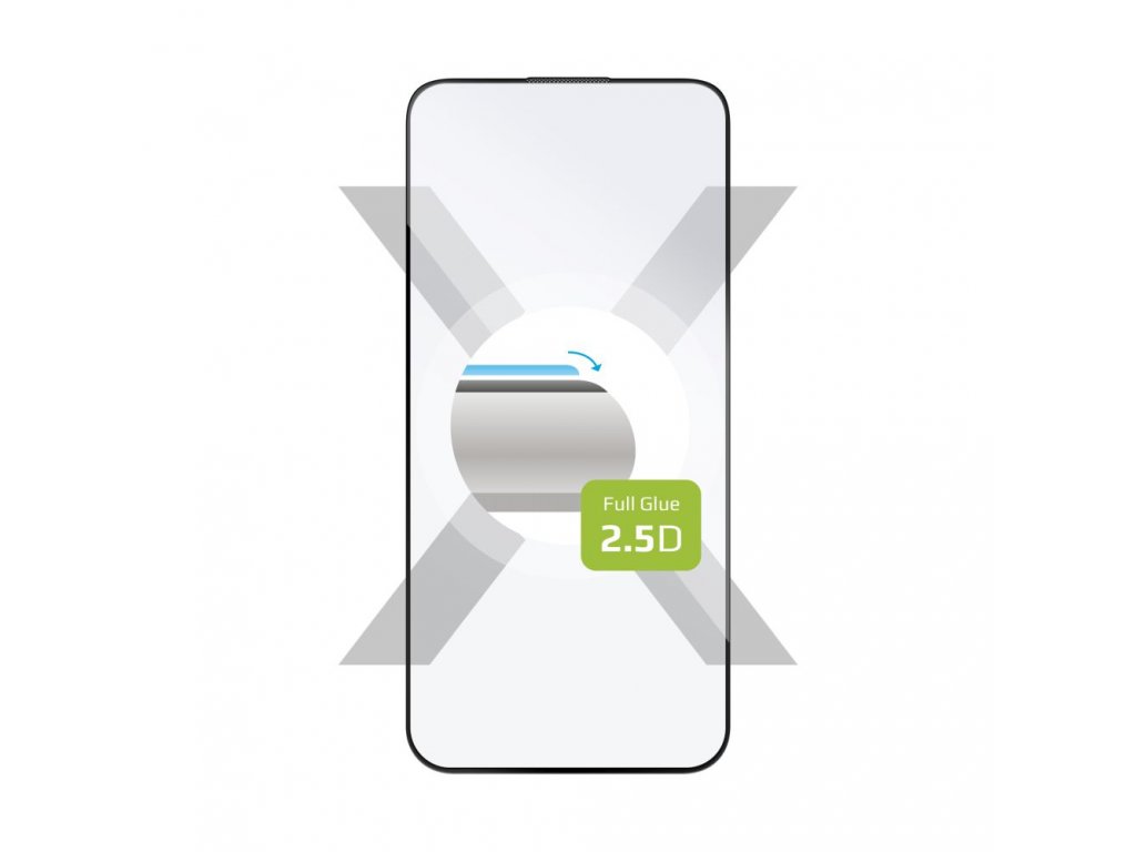 FIXED Ochranné tvrzené sklo Full-Cover pro Apple iPhone 15 Pro Max s lepením přes celý displej černé