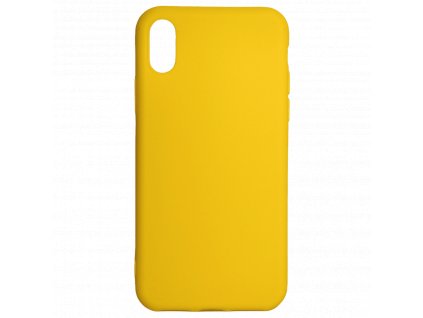 Žlutý odolný silikonový obal pro iPhone Xr