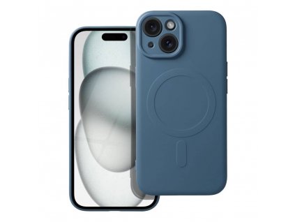 Silikonový kryt s MagSafe pro iPhone 15 modrý