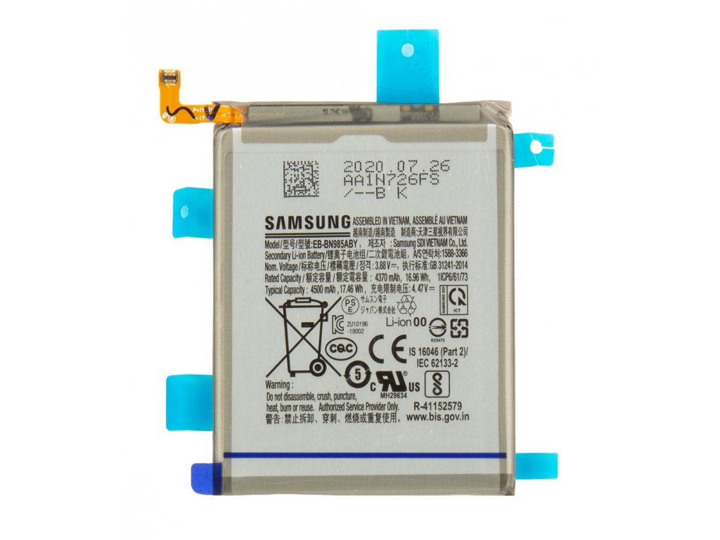 Originální baterie Samsung Galaxy Note 20 Ultra (N985) EB-BN985ABY Li-Ion 4500mAh (Service Pack)