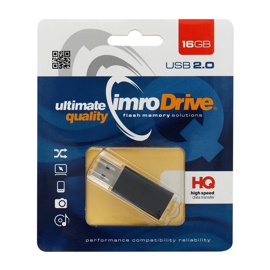 USB Flash disk Pendrive IMRO 16GB (Blister) Black