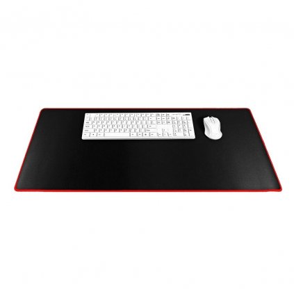 Podložka pod klávesnici a myš 900x400x3mm - černá / červená