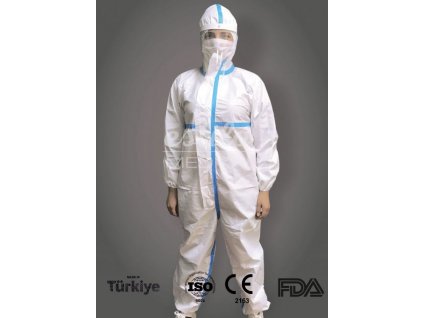 Profi ochranný oblek antiCovid T3/T4/T5/T6 ESTILO 60g/m2 M - bílý