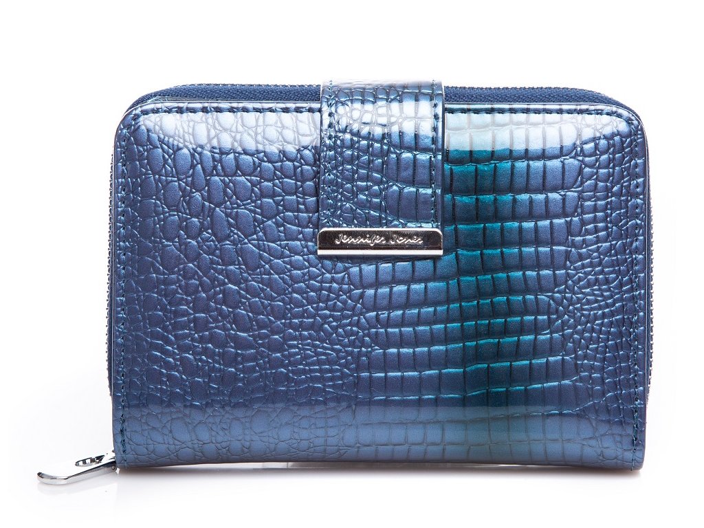 Malá dámská kožená peněženka Jennifer Jones 5198 modrá ModexaStyl (2)