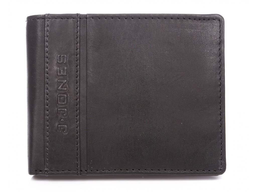 Pánská kožená peněženka černá J Jones 5708 ModexaStyl (2)