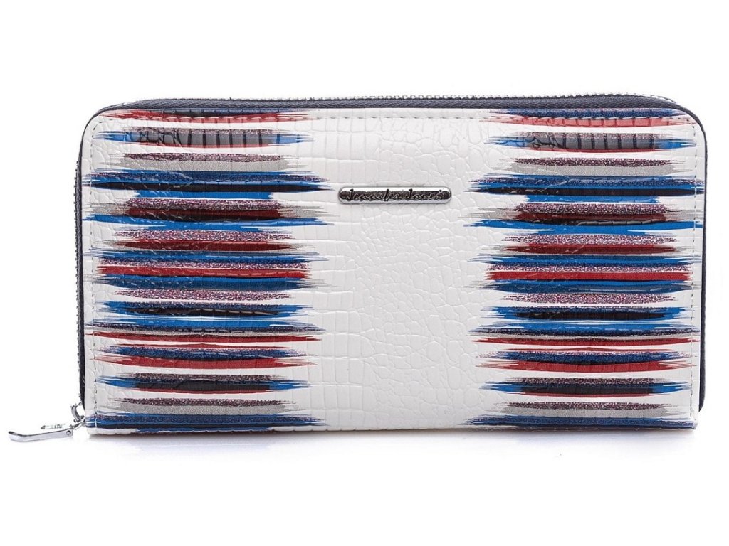 Dámská kožená peněženka Jennifer Jones 5295 W bílo modrá ModexaStyl (2)
